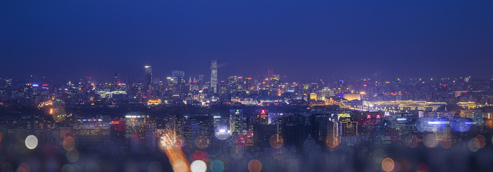 梦幻夜幕城市背景高清
