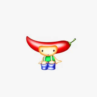 可爱的辣椒人免抠