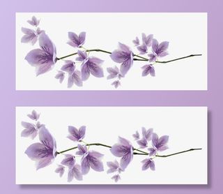 花枝花草红色手绘桃花免抠