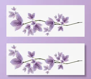 花枝花草红色手绘桃花免抠