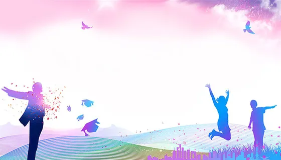 创意毕业季海报素材背景高清