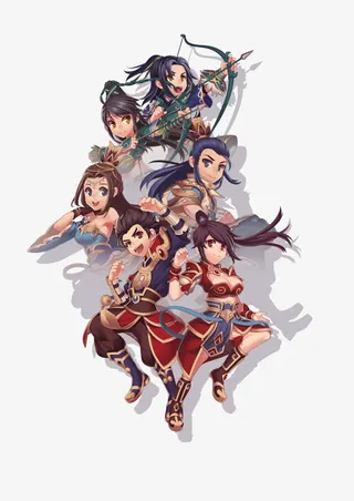 卡通Q版古风侠客人物免抠