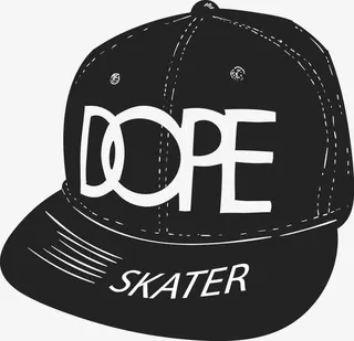 手绘鸭舌帽免抠