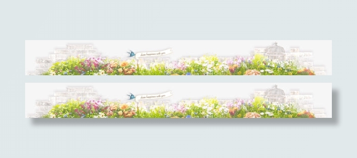 水彩 墙边花草png素材免抠