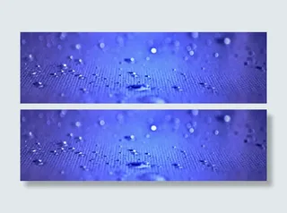 水珠简约背景banner设计