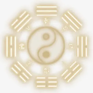 手绘黄色光效图标免抠