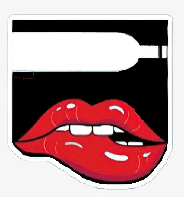 酒吧的性感红唇免抠