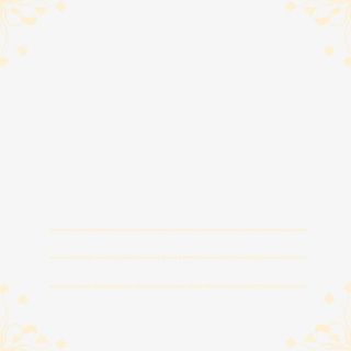 黄色简约边框纹理免抠