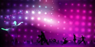 简约梦幻企业年会背景高清