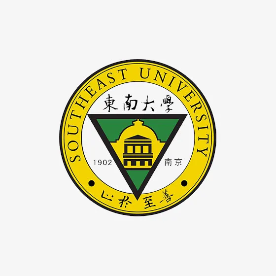 黄色东南大学logo标志免抠