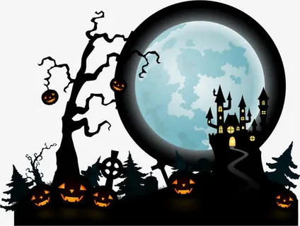 万圣节宣传海报矢量素材免抠