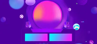 淘宝天猫节日促销狂欢节扁平化背景图高清