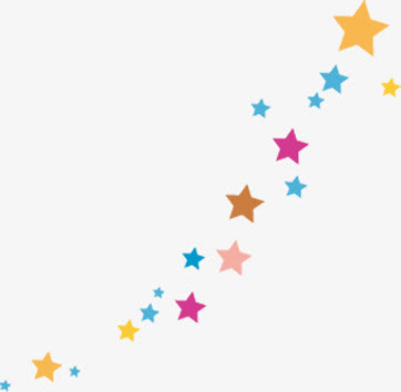 高清简约活动海报促销星星免抠