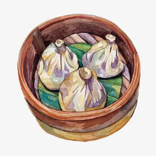 广式小笼包免抠