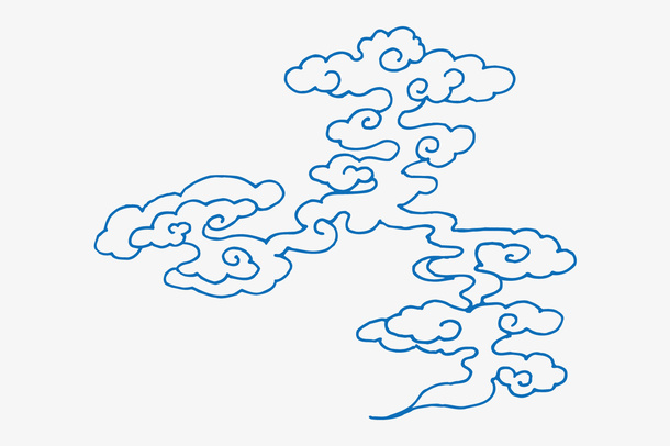 卡通蓝色详情矢量图免抠