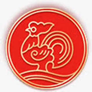 红色公鸡新年造型免抠