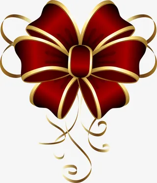 红色礼盒装饰免抠