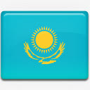 哈萨克斯坦国旗国国家标志免抠