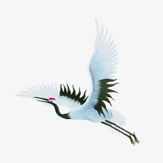 中国风仙鹤免抠