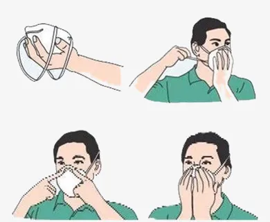 正确使用口罩免抠