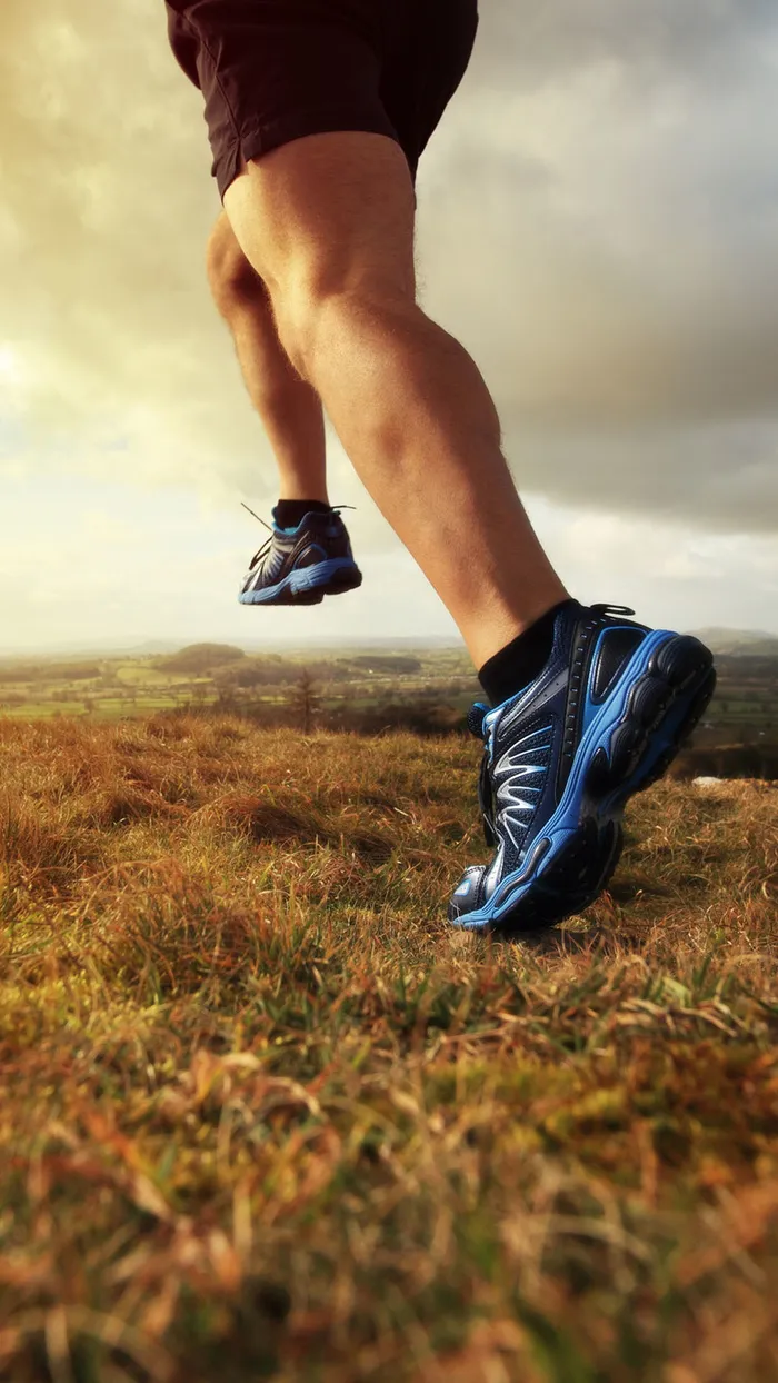 奔跑的人H5素材背景高清