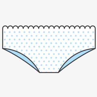 矢量卡通女生内裤免抠