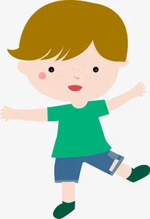 矢量小男孩免抠