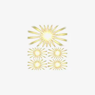 金色太阳光线免抠