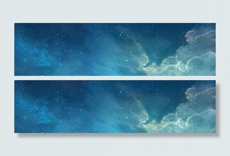 酷炫星空背景banner设计高清