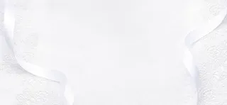 白色花纹飘带背景banner装饰高清