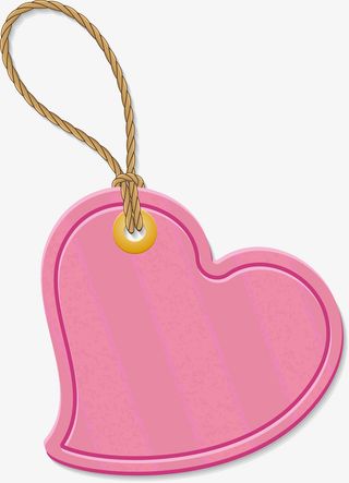 电商爱心标签png免抠