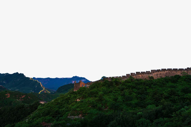 万里长城免抠背景摄影风景元素