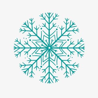 绿色雪花底纹免抠