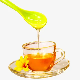 勺子蜂蜜杯子免抠