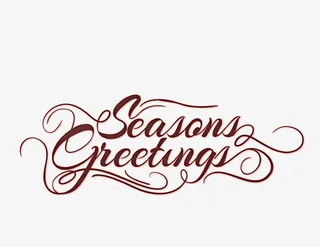 季节的问候艺术字矢量图免抠