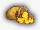 一袋金币免抠