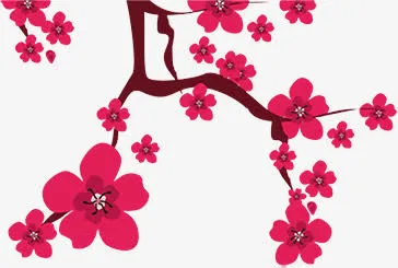 中国风水墨梅花免抠