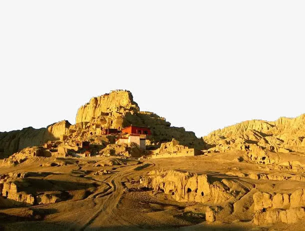 西藏旅游古格王朝遗址免抠
