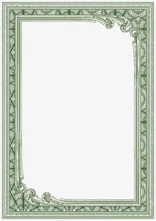 花纹边框矢量免抠