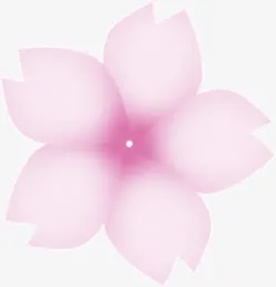 粉色桃花花瓣免抠