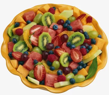 水果沙拉盘子免抠