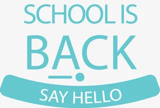 开学季艺术字免抠