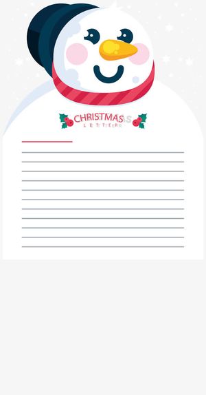 矢量图可爱的雪人边框免抠