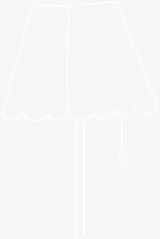 白色台灯卡通免抠