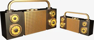 电商音响C4D装饰图案免抠