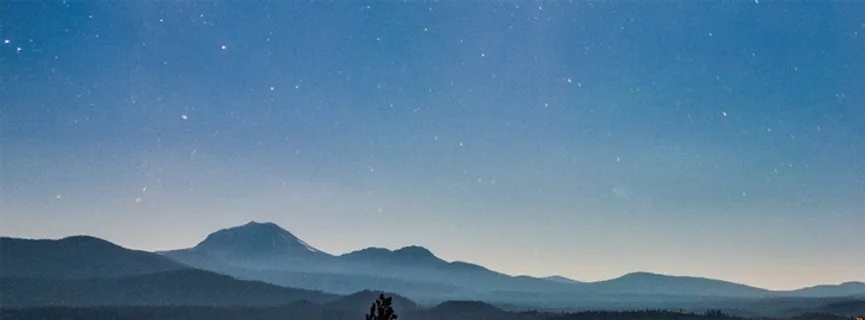 自然风光简约蓝色星空背景高清