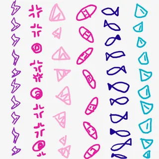 卡通手绘丑萌花边素材免抠