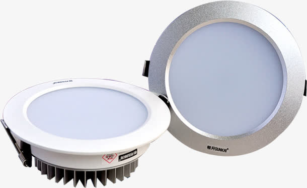 白色质感灯光效果产品免抠