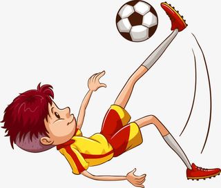 外国学生运动形象矢量免抠