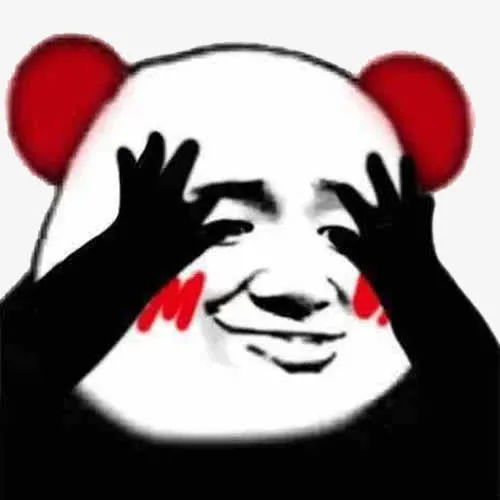 搞笑风脸红表情免抠